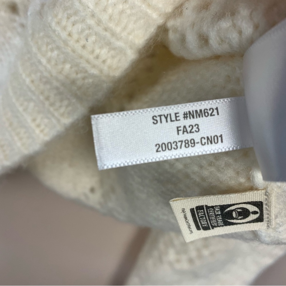 Madewell Diamond Stitch Crewneck Wool Blend Sweater - Picture 8 of 13